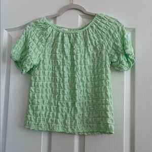 📌Zara Kids Mint Bubble Top